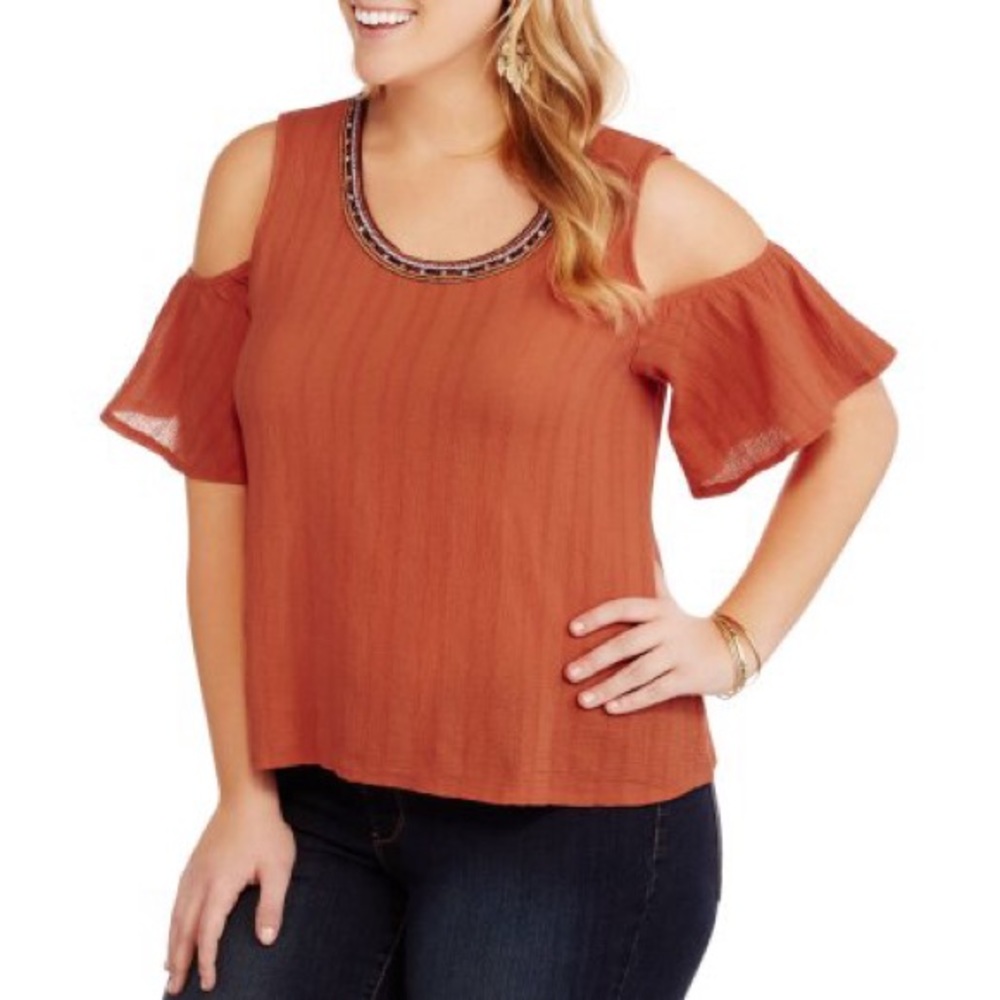 BURNT ORANGE Blouse